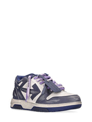 Off-White Out of Office Vintage Leather Trainers in Navy