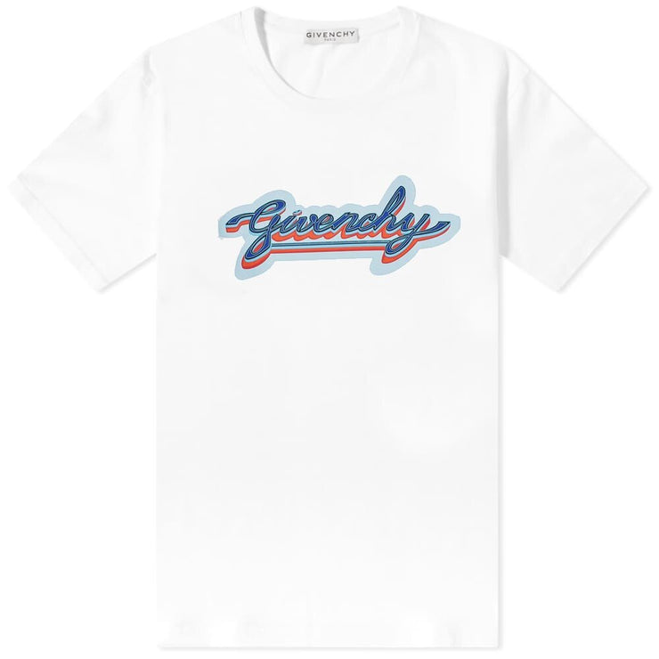 Givenchy Retro Neon Logo T-shirt White