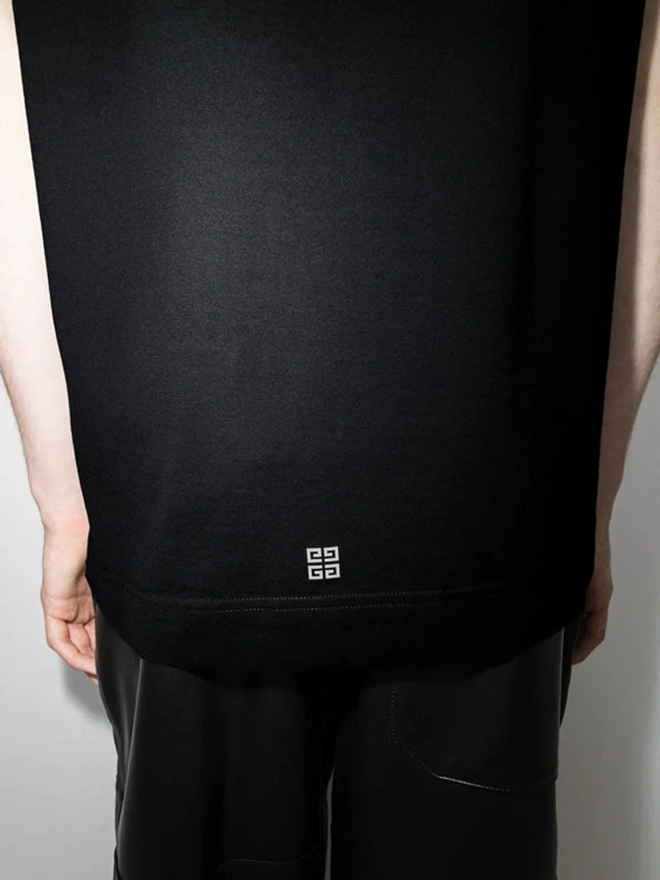 Givenchy Reverse Paris Logo Print T-Shirt in Black