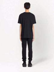 Balmain Foil Logo-Print T-Shirt in Black