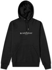 Givenchy Reverse Logo Hoodie Black