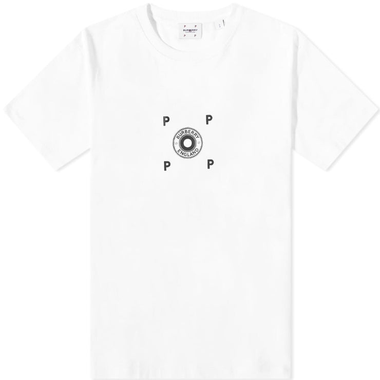 Burberry x POP Trading Company Zack Tee in White