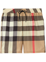 Burberry Big Check Swim Shorts in Beige