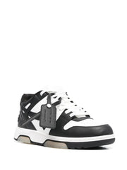 Off-White Out of Office Leather Trainers in Black/White