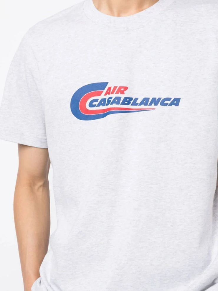 Casablanca Air Casablanca Print T-Shirt in Grey