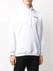 Balenciaga Political Campaign Logo Hoodie in White