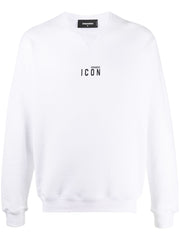 Dsquared2 Mini Icon-print Crew Neck Sweatshirt in White