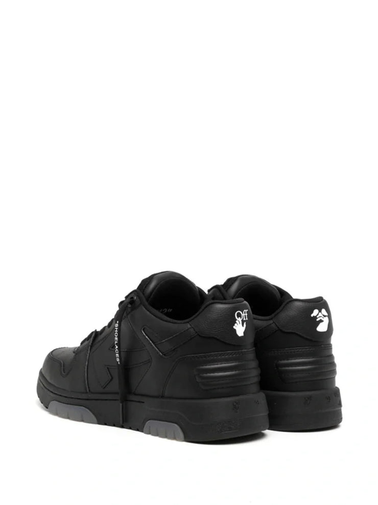 Off-White Out of Office Calf Leather Trainers in Black