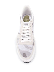 Valentino Garavani Camouflage-Print Mesh low-top Trainers in White