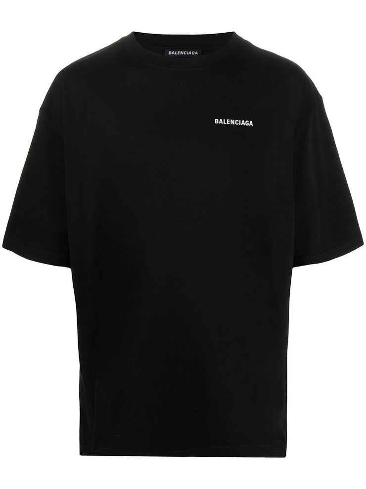 Balenciaga Logo Black Oversized T-shirt