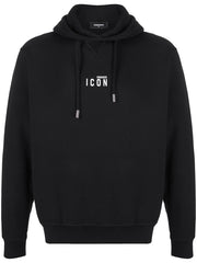 Dsquared2 Small Icon Print Hoodie in Black