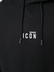 Dsquared2 Small Icon Print Hoodie in Black