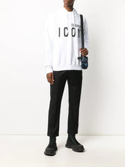 Dsquared2 Icon Print Hoodie in White