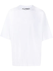 Palm Angels Oversized Mock Neck T-shirt in White