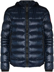 Canada Goose Crofton Padded Down Hooded Jacket in Navy