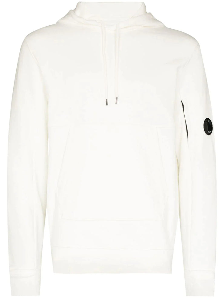 C.P. Company Logo Patch Hoodie & Short Set in White