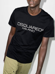 Dsquared2 Milano Logo Print Short-sleeve T-shirt in Black