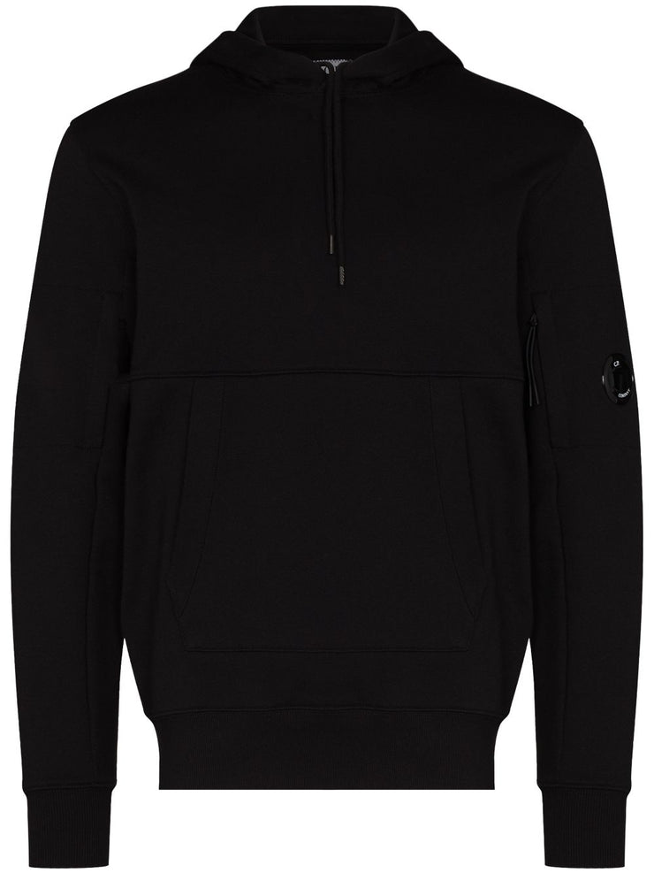 C.P. Company Logo Patch Hoodie & Short Set in Black