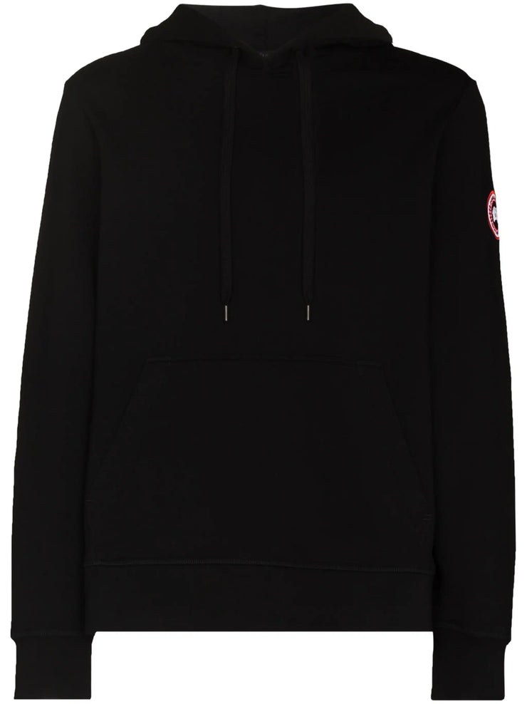 Canada Goose Huron Logo Patch Hoodie in Black