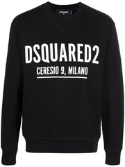 Dsquared2 Ceresio9 Milano Print Sweatshirt in Black