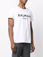 Balmain Paris Print Logo White T-shirt