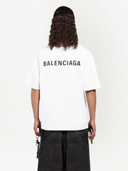 Balenciaga Logo Print Short-sleeve T-shirt White