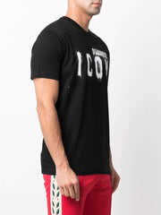 Dsquared2 Icon Spray Logo-print T-shirt in Black