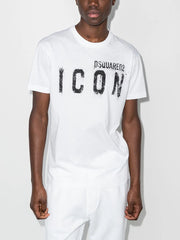 Dsquared2 Spray Icon print T-shirt in White