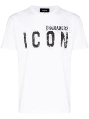 Dsquared2 Spray Icon print T-shirt in White