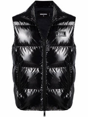 Dsquared2 Tab Gloss Gilet in Black