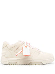 Off-White Out of Office Suede Trainers in Beige