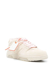 Off-White Out of Office Suede Trainers in Beige