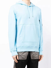 C.P. Company Diagonal Raised Fleece Hoodie Sky Blue