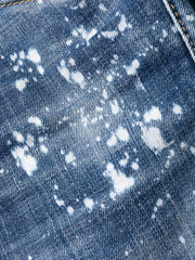 Dsquared2 Bleached Spots Wash Cool Guy Slim Jeans