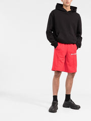 Palm Angels logo-print Track Shorts in Red