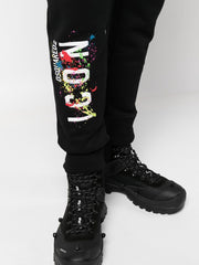 Dsquared2 Icon Splat Jogging Bottoms Black