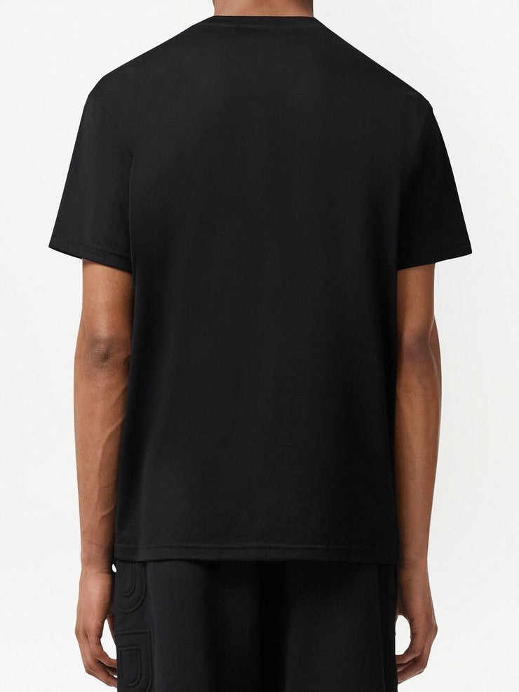 Burberry Logo Appliqué Short-sleeve Black T-shirt