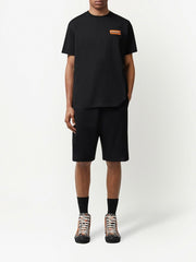 Burberry Logo Appliqué Short-sleeve Black T-shirt