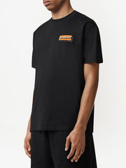 Burberry Logo Appliqué Short-sleeve Black T-shirt