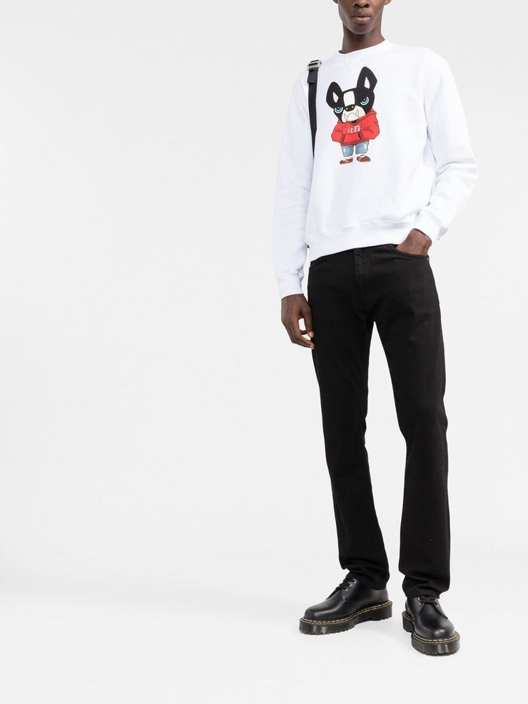 Dsquared2 Icon Ciro-print Sweatshirt White