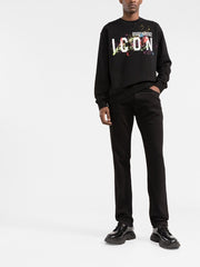 Dsquared2 Icon Splatter Sweatshirt in Black