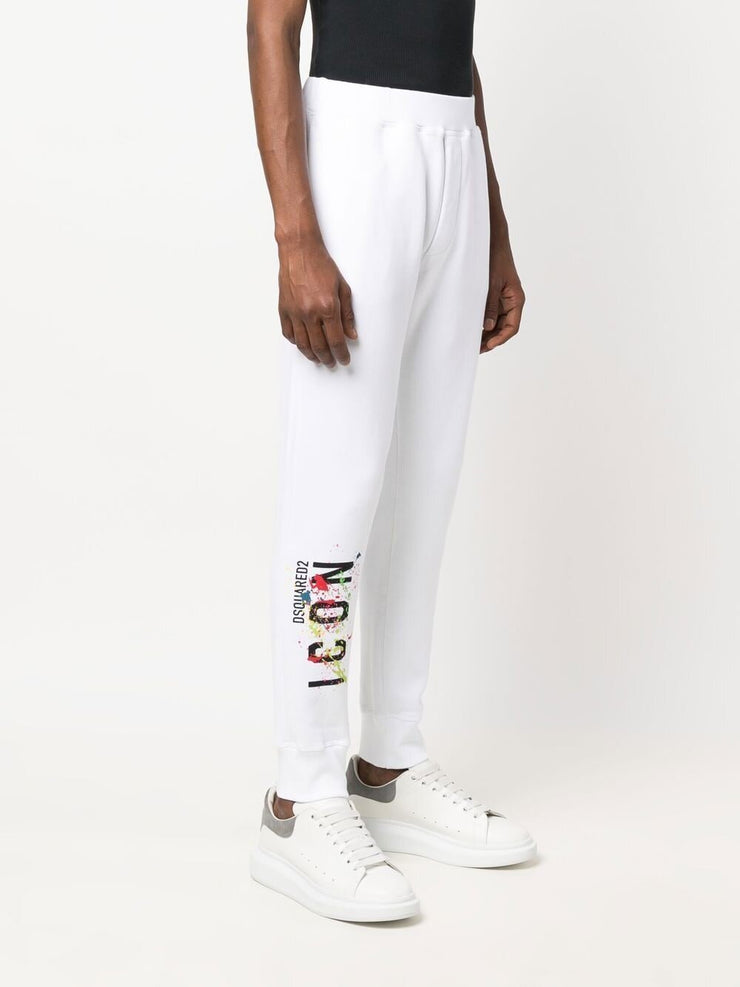 Dsquared2 Icon Splat Jogging Bottoms White