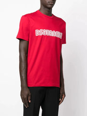 Dsquared2 Outline Print Logo T-shirt Red