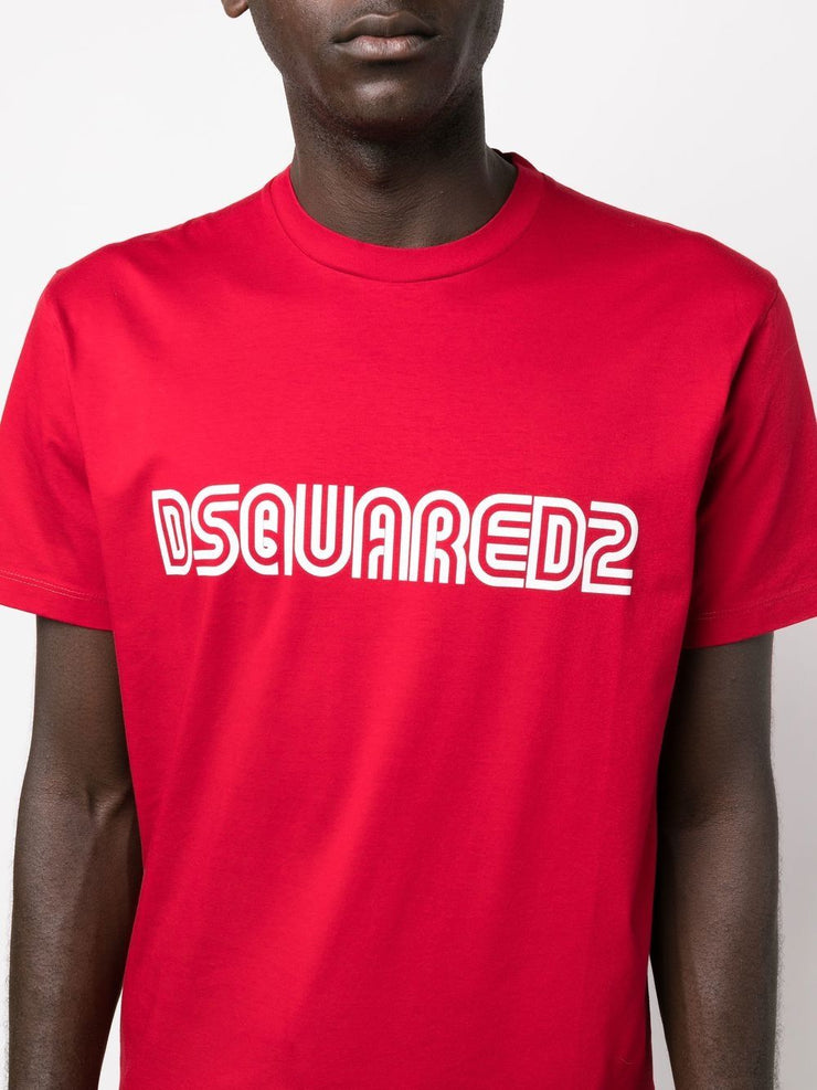 Dsquared2 Outline Print Logo T-shirt Red