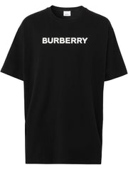 Burberry Harriston Brand-print Cotton-jersey T-shirt Black