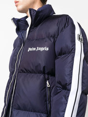 Palm Angels Classic Logo-print Padded Jacket in Navy