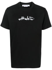 Off-White Painted Arrows-print T-shirt Black