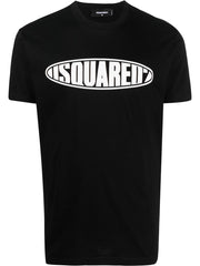 Dsquared2 Surf Board logo print T-Shirt in Black