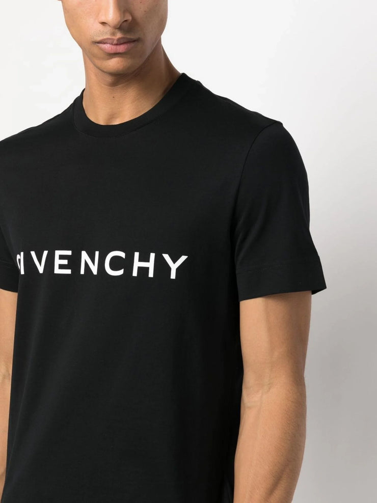 Givenchy Logo Print T-Shirt in Black