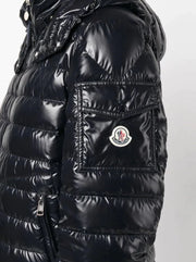 Moncler Lauros Logo Padded Down Coat in Black